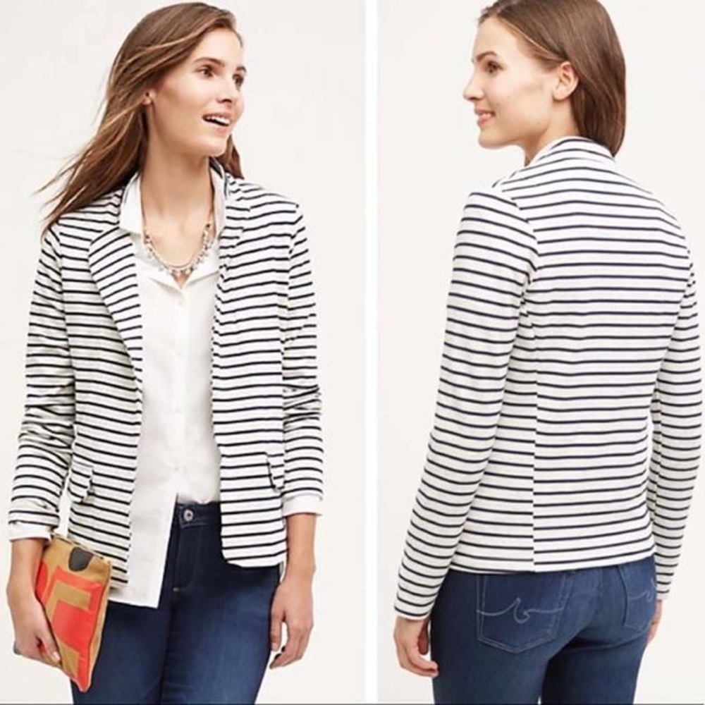 Dolan Left Coast Collection stripe blazer size XS